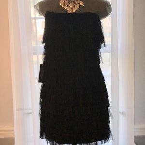 NWT Ann Taylor strapless black party dress size 8